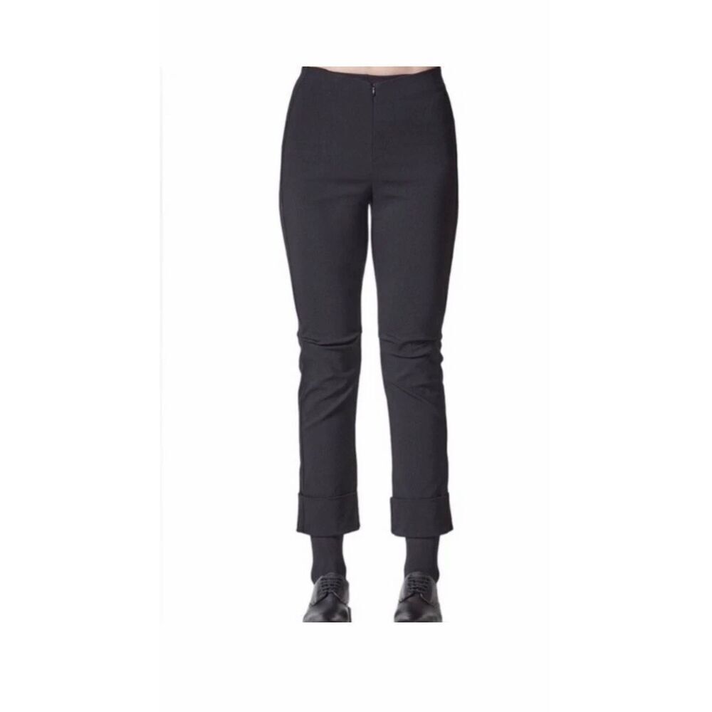PORTO Black Verona Cuffed Crop Pants-S